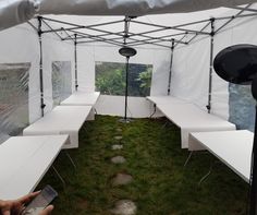 Buffet Tables Hire with Heater & Pop up Marquee